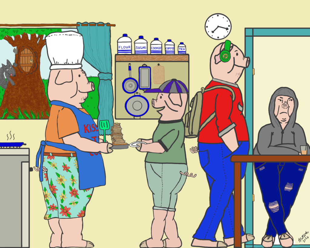 3 little pigs and the pancake breakfast final color test