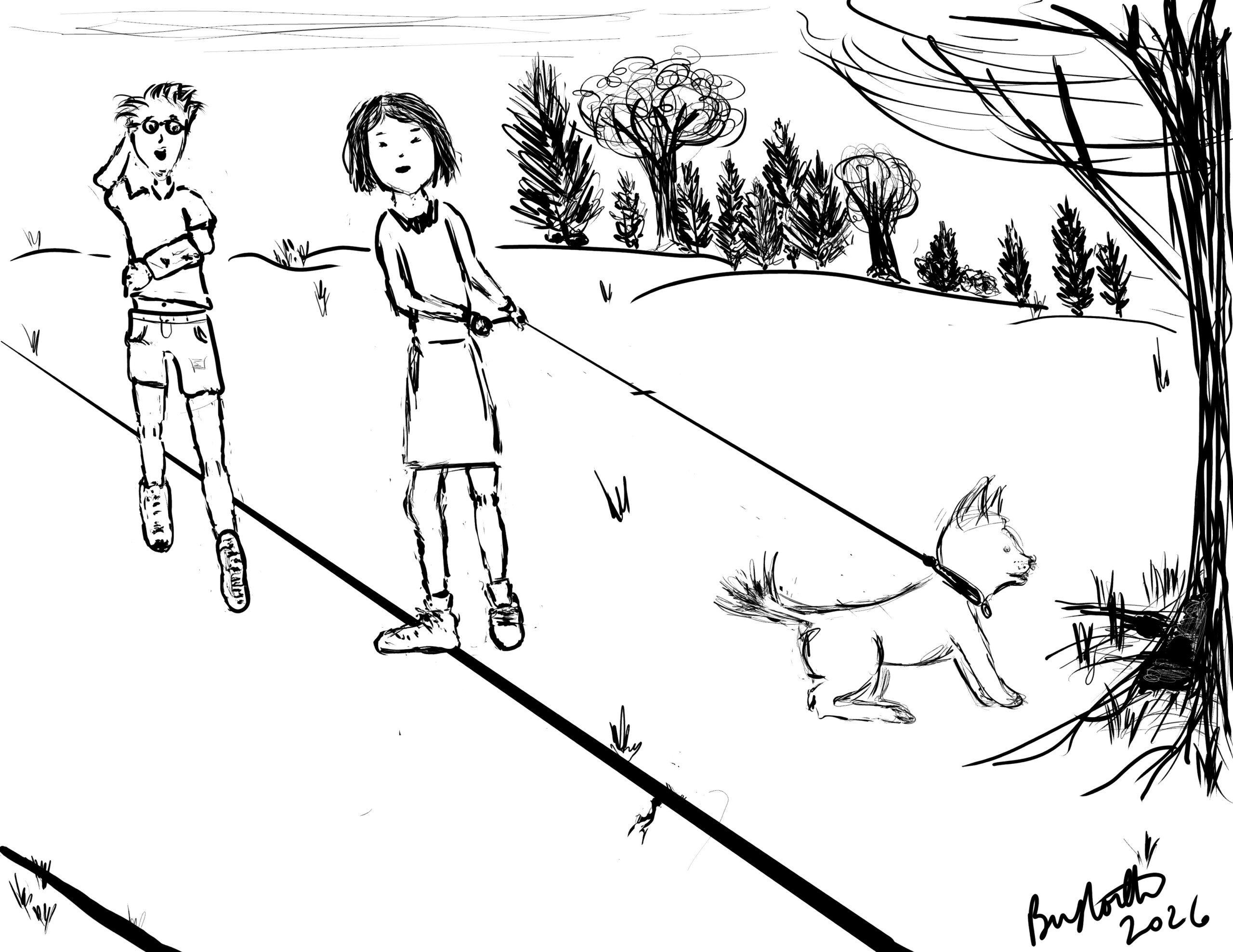 a walk thru the park